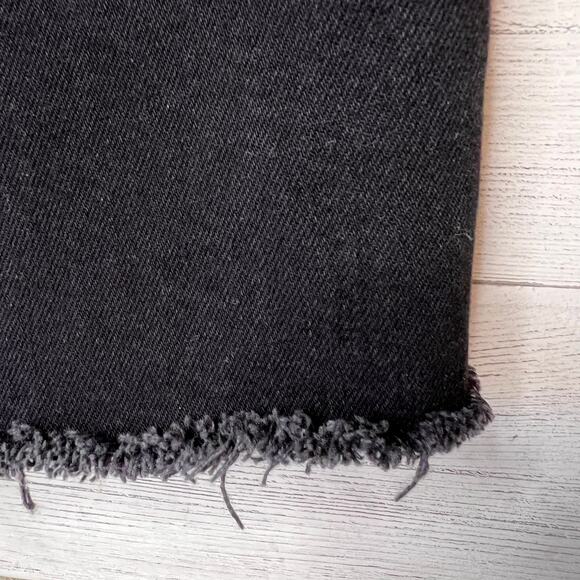 Everlane Jeans Womens Size 29 Long Black The Way High Organic Cotton Raw Hem - Picture 7 of 16